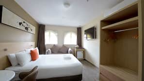 In-room safe, blackout curtains, cots/infant beds, free WiFi