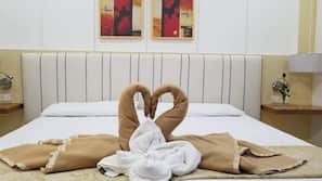 Minibar, chambres insonorisées, draps fournis