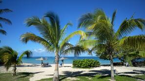 Plage, sable blanc, bar de plage