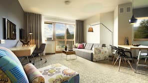 Premium bedding, memory foam beds, in-room safe, desk