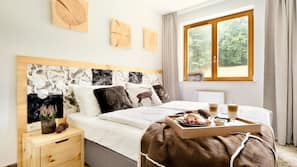 Premium bedding, memory foam beds, in-room safe, desk