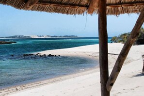 On the beach, scuba diving, snorkeling, fishing