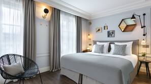 Premium bedding, minibar, in-room safe, desk