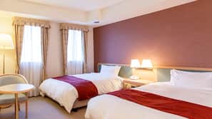 In-room safe, desk, laptop workspace, blackout drapes