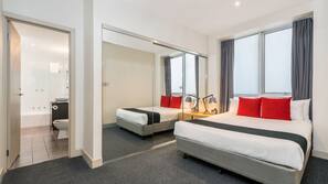 Desk, iron/ironing board, cots/infant beds, WiFi