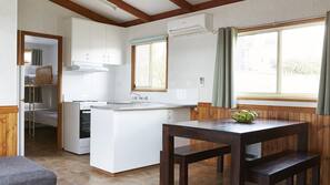 Fridge, microwave, coffee/tea maker, electric kettle