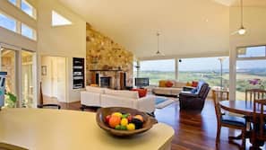TV, fireplace, DVD player