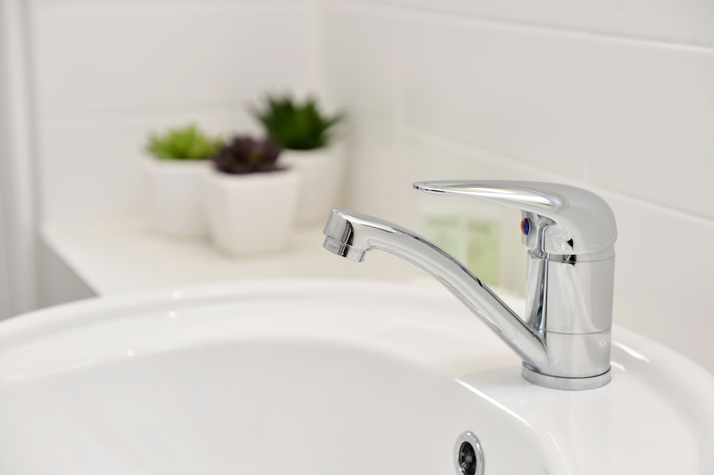 Bathroom sink, Riverside Cabin Park