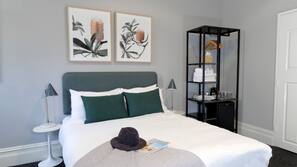 Desk, blackout drapes, free WiFi, bed sheets