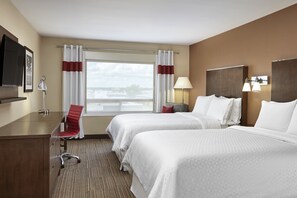 Room, 2 Queen Beds, Non Smoking | In-room safe, desk, laptop workspace, blackout drapes