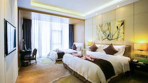 In-room safe, desk, blackout curtains, iron/ironing board