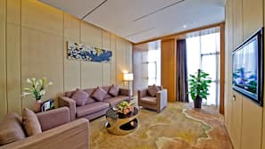 In-room safe, desk, blackout curtains, iron/ironing board