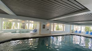 Indoor pool, seasonal outdoor pool, pool cabanas (surcharge)