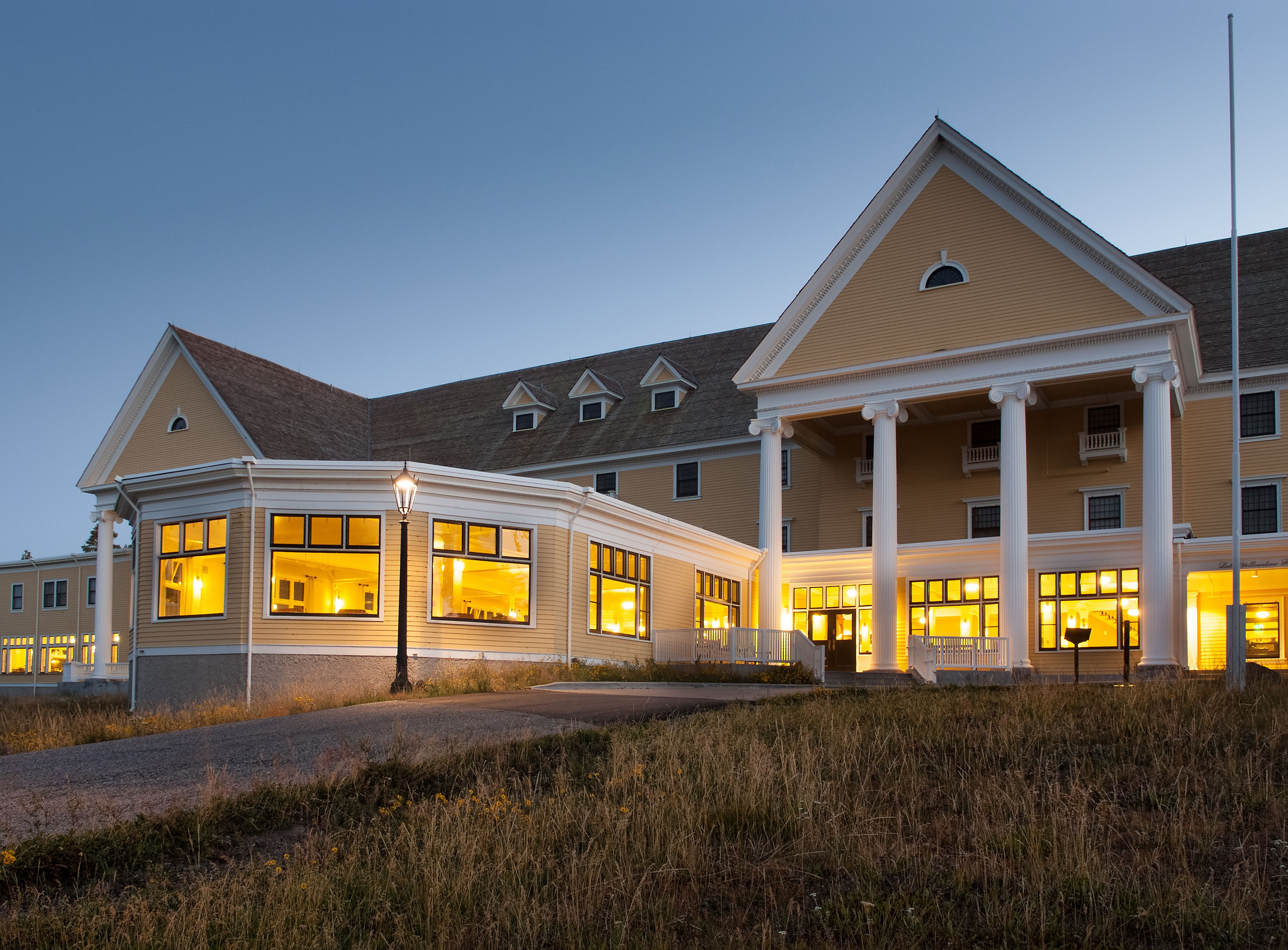 Lake Hotel And Cottages Inside The Park In Yellowstone National