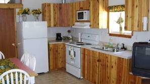 Fridge, microwave, coffee/tea maker