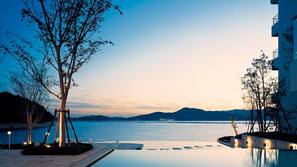 Indoor pool, seasonal outdoor pool