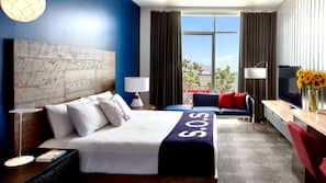 Premium bedding, pillowtop beds, in-room safe, desk