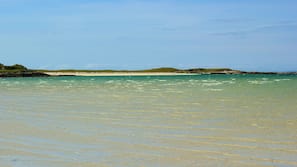 Private beach, white sand, snorkelling, beach yoga