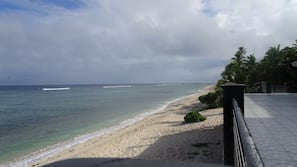 Private beach, white sand