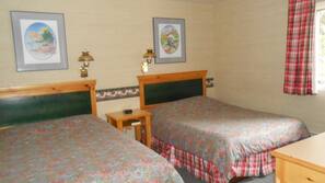 Blackout curtains, rollaway beds, free WiFi