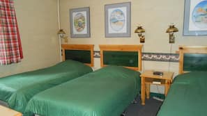 Blackout curtains, rollaway beds, free WiFi