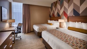 Pillowtop beds, in-room safe, desk, iron/ironing board