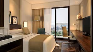 In-room safe, desk, iron/ironing board, rollaway beds