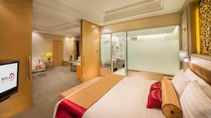 Free minibar, in-room safe, desk, iron/ironing board