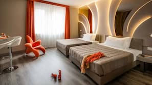 Ropa de cama de alta calidad, minibar, caja fuerte y escritorio