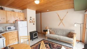 TV, fireplace, DVD player