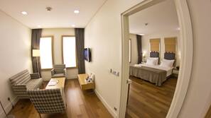 Premium bedding, minibar, in-room safe, free cots/infant beds