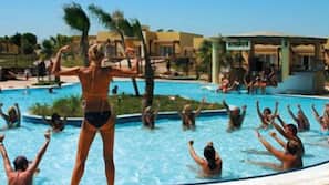 Indoor pool, seasonal outdoor pool