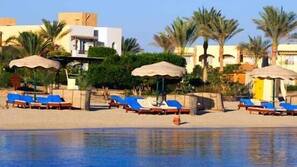 On the beach, white sand, scuba diving, snorkelling