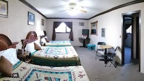 Desk, blackout drapes, free WiFi