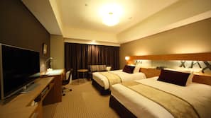 In-room safe, desk, blackout curtains, soundproofing