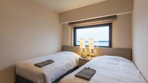 Premium bedding, free WiFi, linens