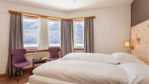 Memory foam beds, minibar, in-room safe, desk