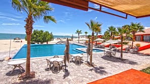 Indoor pool, outdoor pool