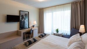 Minibar, in-room safe, desk, blackout curtains
