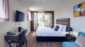Premium bedding, in-room safe, desk, blackout curtains