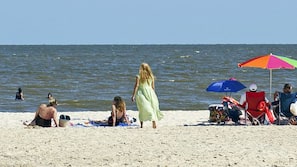 On the beach