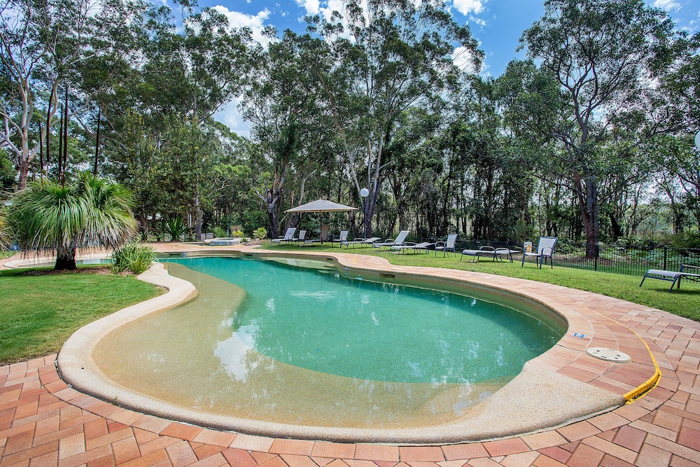 Outdoor pool, Port Stephens Koala Sanctuary