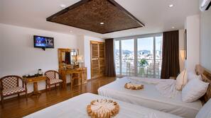 Minibar, in-room safe, desk, blackout curtains
