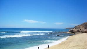Na praia