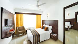 Blackout curtains, soundproofing, iron/ironing board, rollaway beds