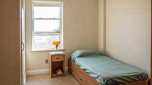 Individually furnished, desk, blackout curtains, rollaway beds