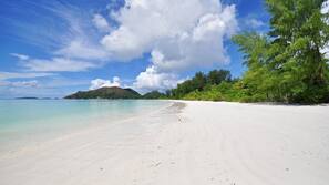 Plage, sable blanc