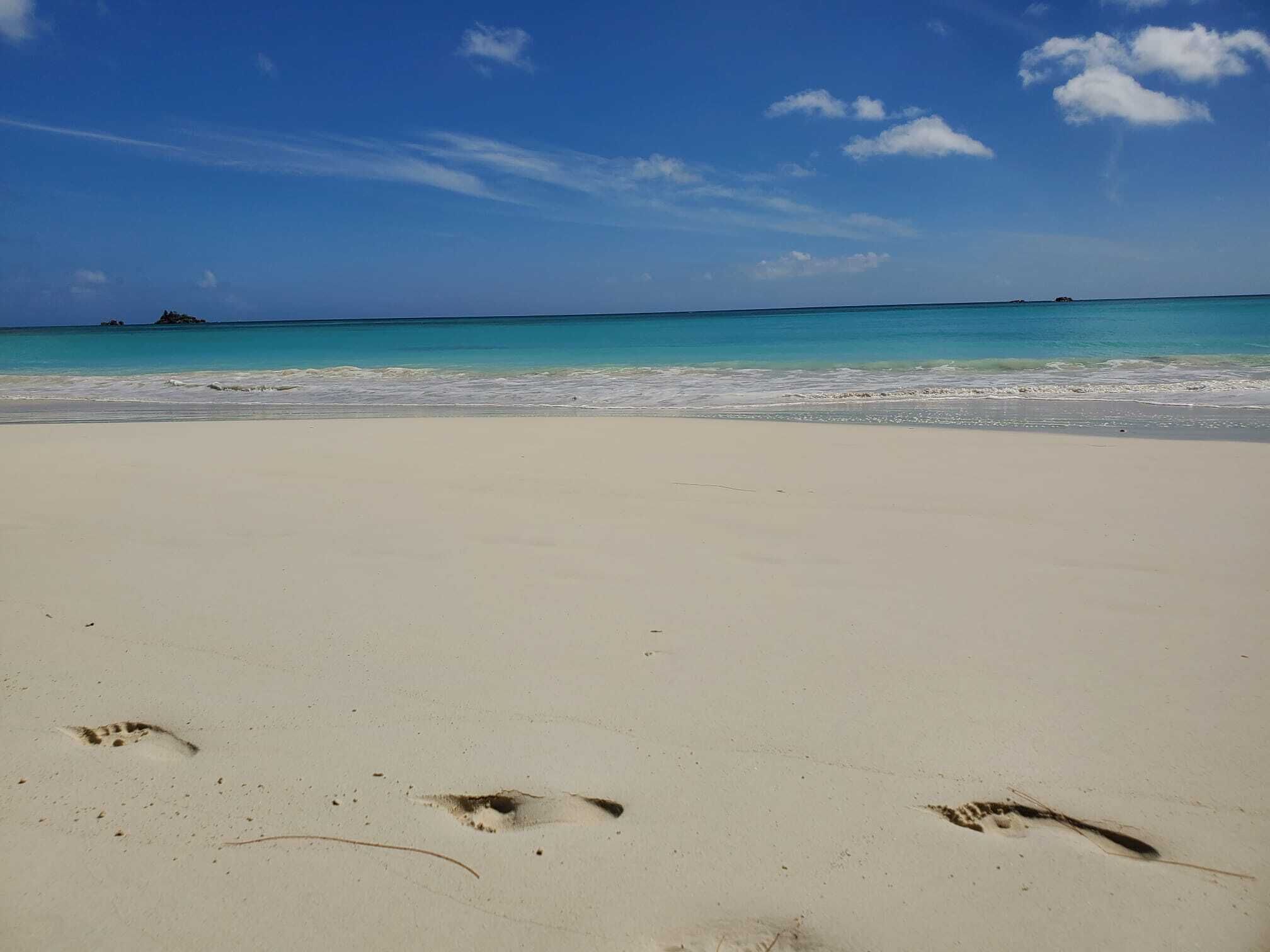 Cote d'Or Footprints in Praslin Island, Seychelles