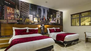 Roupas de cama antialérgicas, edredons de pluma, frigobar
