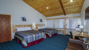 Desk, iron/ironing board, free WiFi, alarm clocks